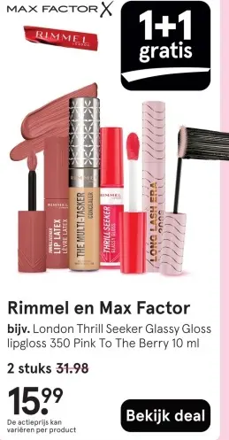 Aanbieding: Rimmel en Max Factor