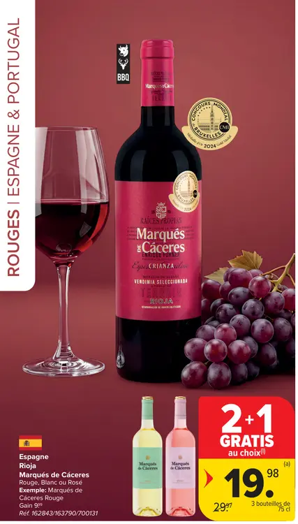 Offre: Marqués de Cáceres Crianza Vendimia Seleccion