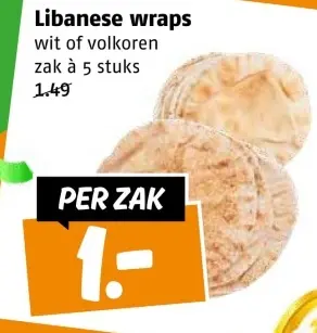 Aanbieding: Libanese wraps