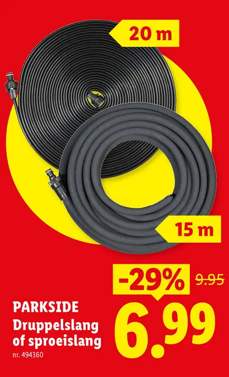 Promotie: Druppelslang of sproeislang