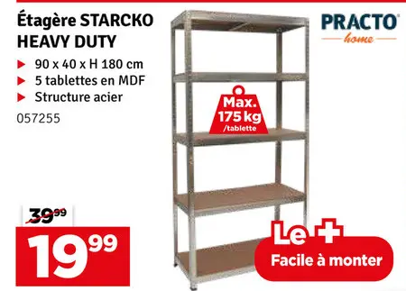 Offre: Étagère STARCKO HEAVY DUTY