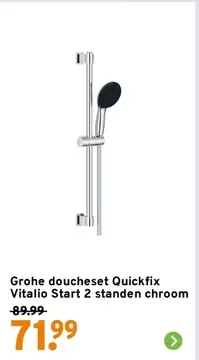 Aanbieding: Grohe doucheset Quickfix Vitalio Start 2 standen chroom
