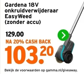 Aanbieding: onkruidverwijderaar EasyWeed
