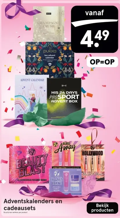 Aanbieding: Advent Calendars & Beauty Products