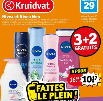 Offre: Nivea et Nivea Men