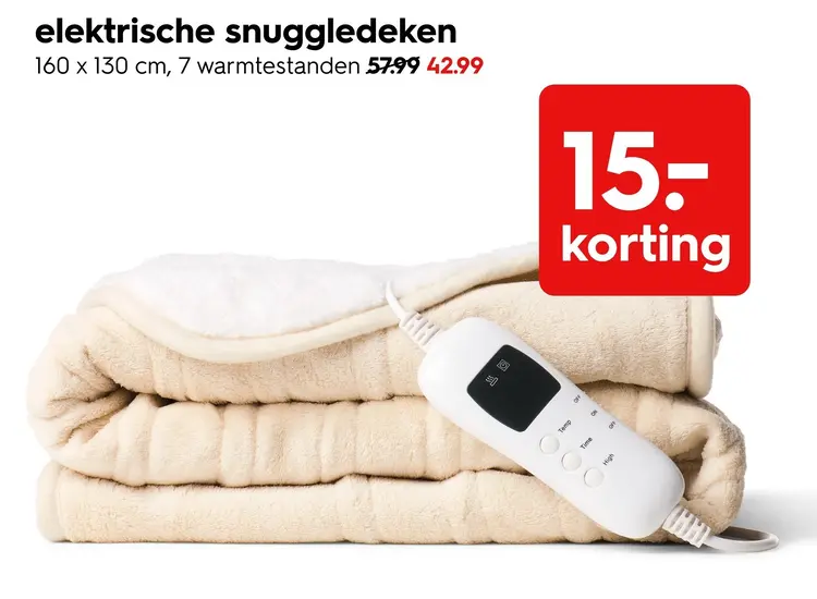 Aanbieding: elektrische snuggledeken