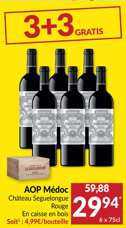 Offre: Château Seguelongue AOP Médoc Château Seguelongue Rouge