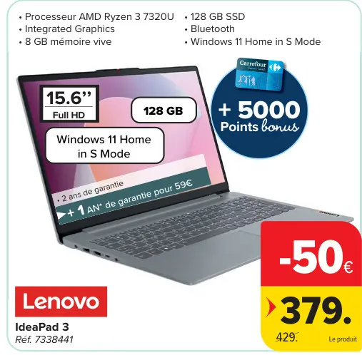 Offre: Lenovo IdeaPad 3