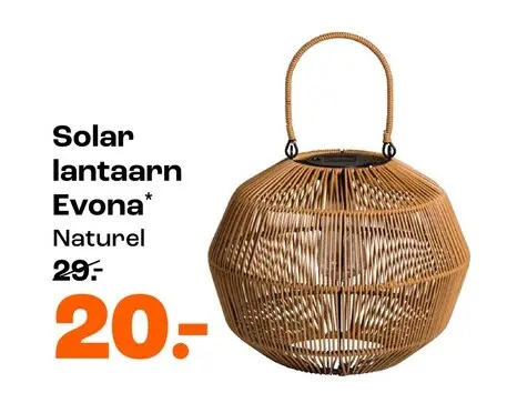Aanbieding: Solar lantaarn Evona