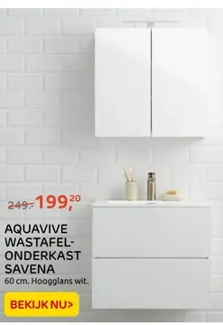 Aanbieding: AQUAVIVE WASTAFEL-ONDERKAST SAVENA