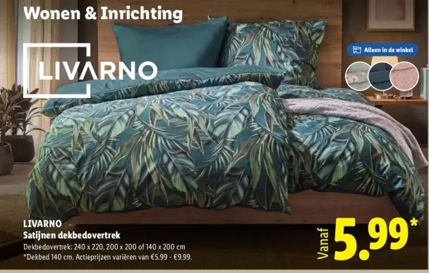 Aanbieding: Satijnen dekbedovertrek