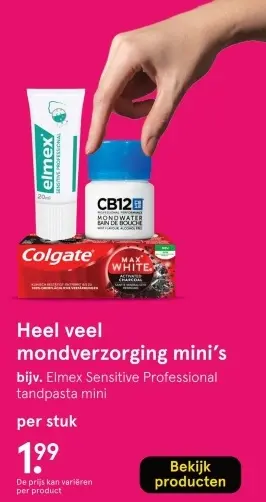 Aanbieding: Heel veel mondverzorging mini's