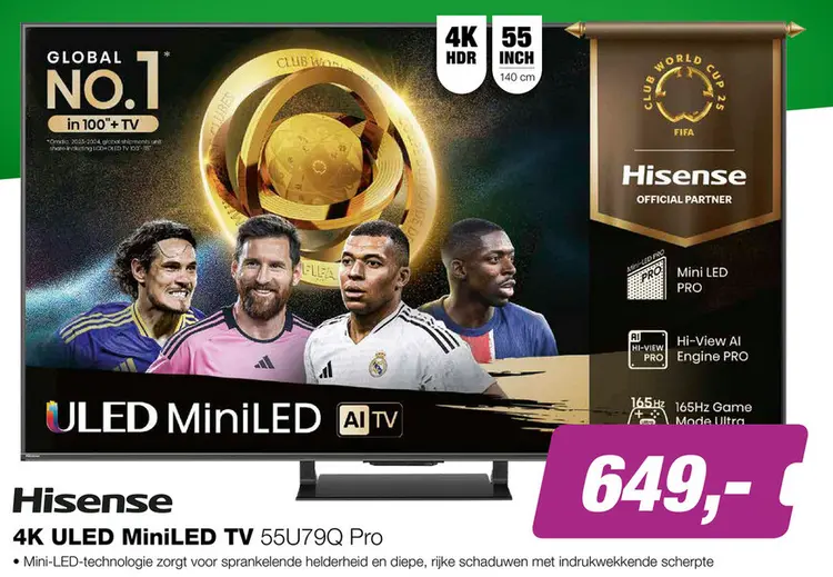 Aanbieding: Hisense 55U79Q PRO TV (2025)