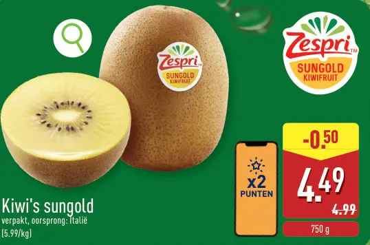 Promotie: Kiwi's sungold