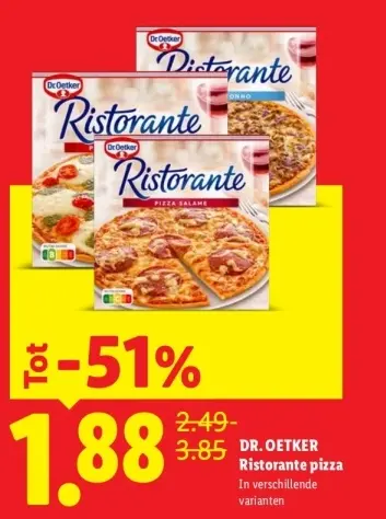 Aanbieding: Ristorante pizza
