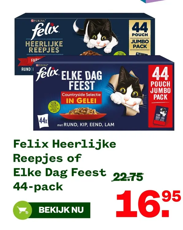 Aanbieding: Felix Heerlijke Reepjes of Elke Dag Feest