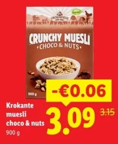 Aanbieding: Krokante muesli choco & nuts