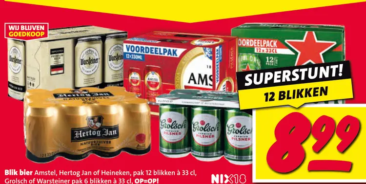 Aanbieding: Blik bier