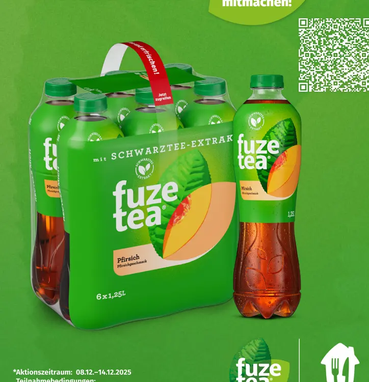 Aanbieding: Fuze Tea Pfirsich