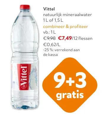 Promotie: Vittel natuurlijk mineraalwater