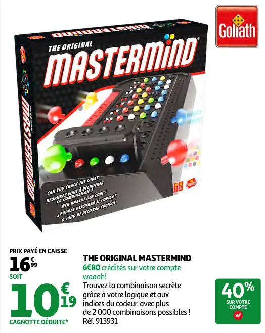 Offre: The original mastermind
