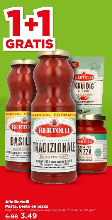 Aanbieding: Pasta, pesto en pizza