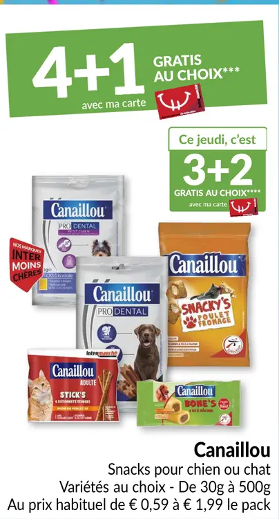 Offre: Canaillou Snacks pour chien ou chat