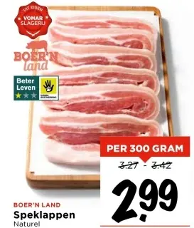 Aanbieding: Speklappen Naturel