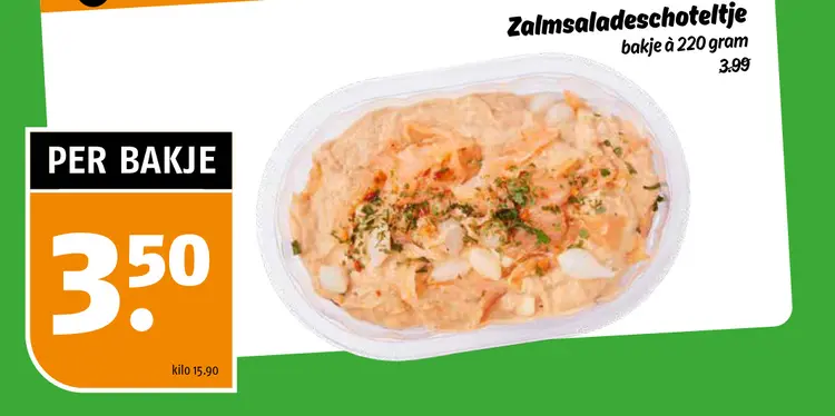 Aanbieding: Zalmsaladeschoteltje