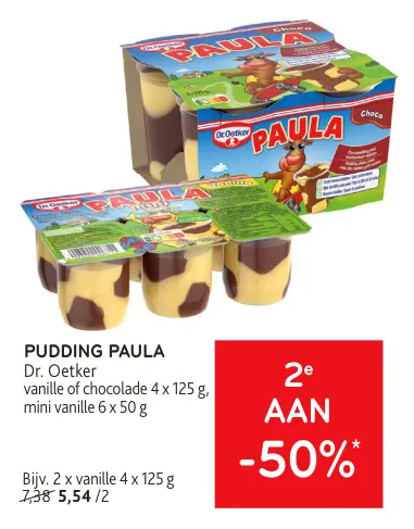 Promotie: Pudding paula