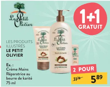 Offre: Crème Mains Réparatrice au beurre de karité