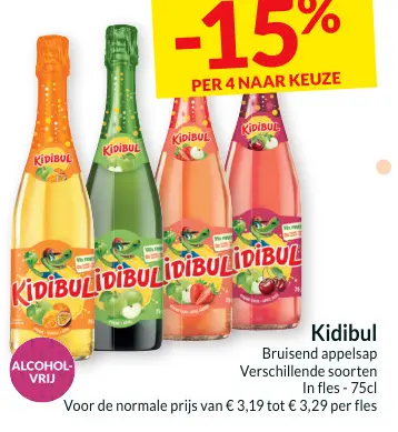 Promotie: Bruisend appelsap