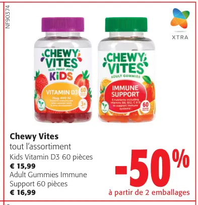 Offre: Chewy Vites