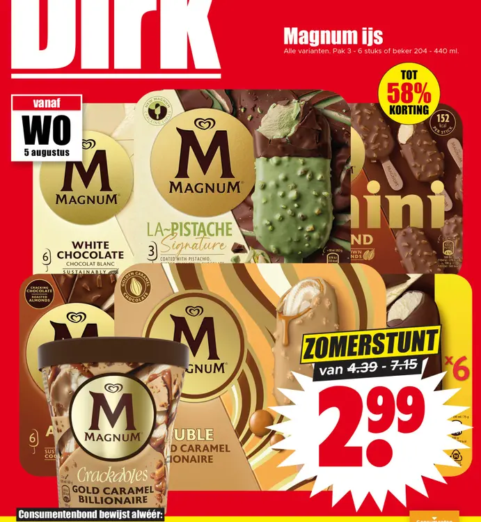 Aanbieding: Magnum ijs