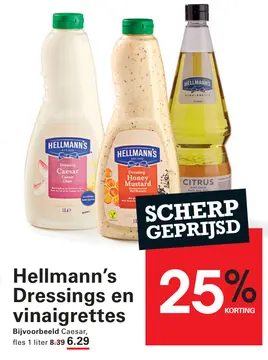 Aanbieding: Hellmann's Dressings en vinaigrettes