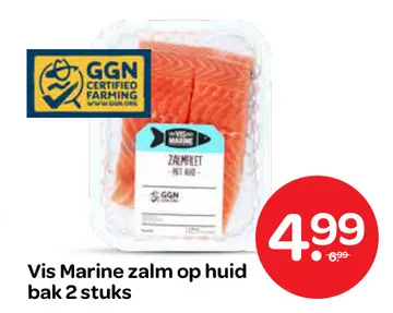 Aanbieding: Vis Marine zalm op huid