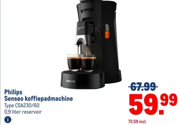 Aanbieding: Philips Senseo koffiepadmachine