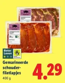 Aanbieding: Gemarineerde schouderfiletlapjes