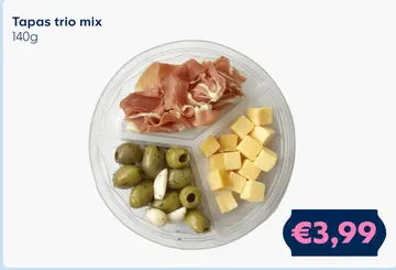 Aanbieding: Tapas trio mix