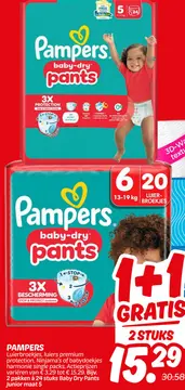 Aanbieding: PAMPERS Luierbroekjes, luiers premium protect