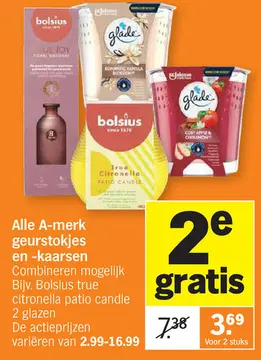 Aanbieding: A-merk geurstokjes en -kaarsen