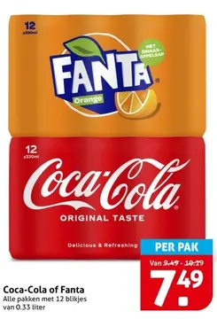 Aanbieding: Coca-Cola of Fanta