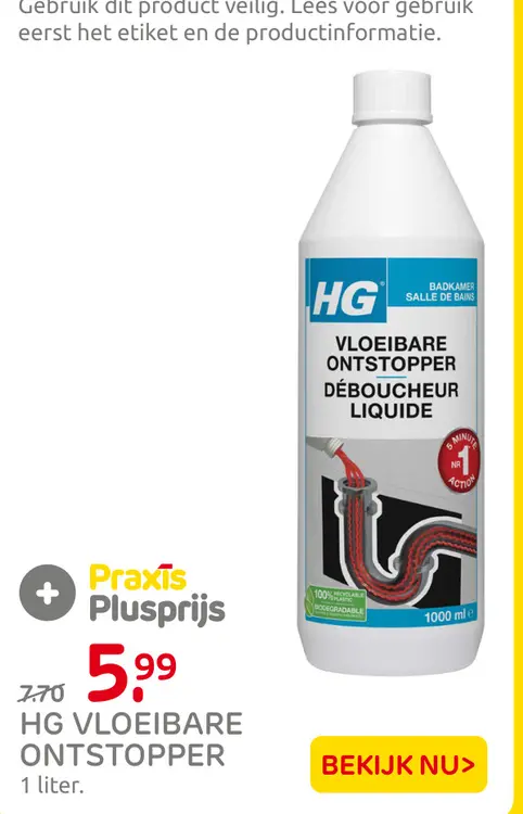 Aanbieding: Vloeibare ontstopper