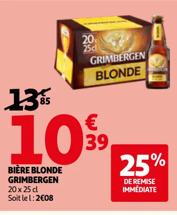 Offre: Bière blonde