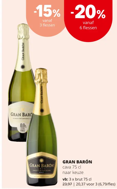 Promotie: Gran Barón cava