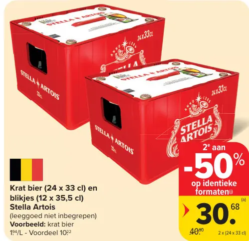 Promotie: Krat bier en blikjes