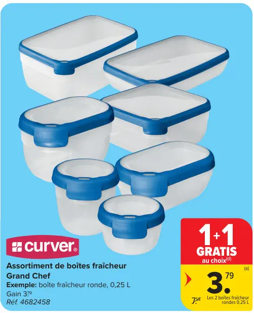 Offre: Assortiment de boîtes fraîcheur Grand Chef