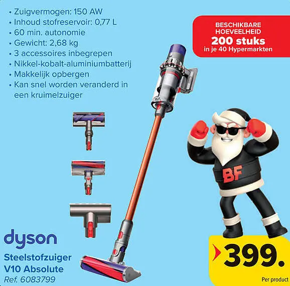 Promotie: Steelstofzuiger V10 Absolute