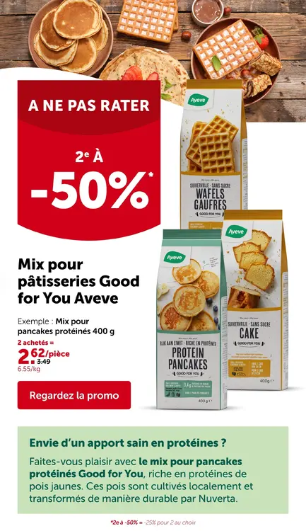 Offre: Mix pour pâtisseries Good for You Aveve