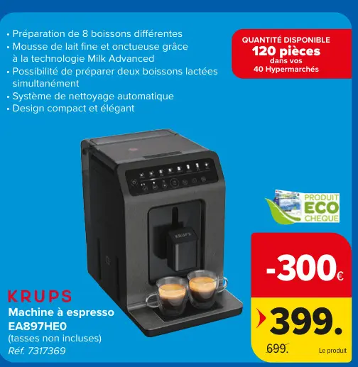 Offre: Machine à espresso EA897HEO